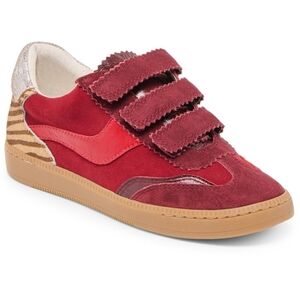 ❤️🔹️Dolce Vita🔹 Oxblood Red Suede Women's Notice Velcro Strap Sneakers Size 6